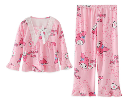 Pijama De Dibujos Animados Kuromi Kawaii Cinnamor Para Niños