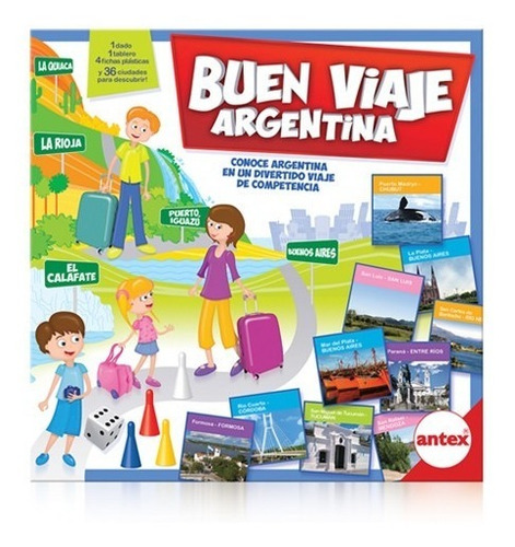 Imagen 2 de 3 de Antex Buen Viaje Argentina Juego De Mesa Educativo Nuevo