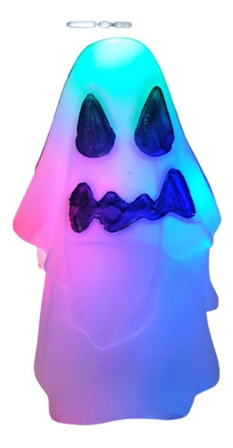 Fantasma Halloween X 3 Unid C/ Luz Plástico -7 X 12 Cm -deco