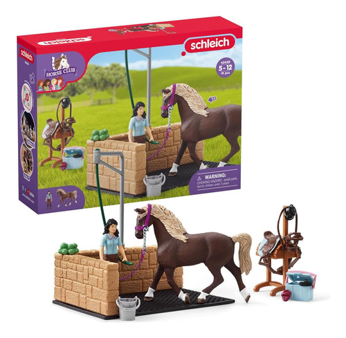 Schleich Horse Toys Playsets De 13 Piezas Área De Lavado De