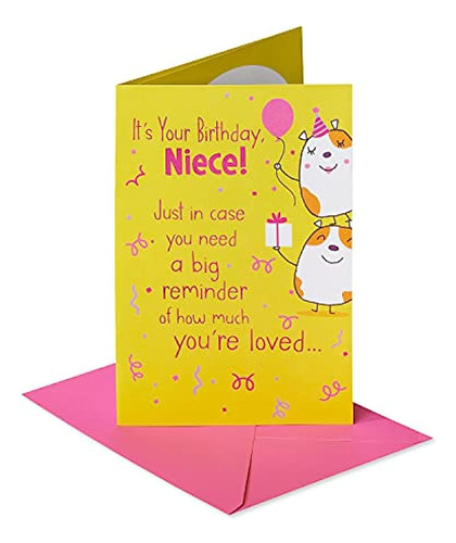 Tarjeta De Cumpleaños De American Greetings Para Sobrina (¡e