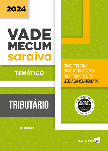 Livro Vade Mecum Tributário - Temático - 8ª Edição 2024