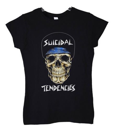 Polera Mujer Suicidal Tendencies Skull Punk Abominatron