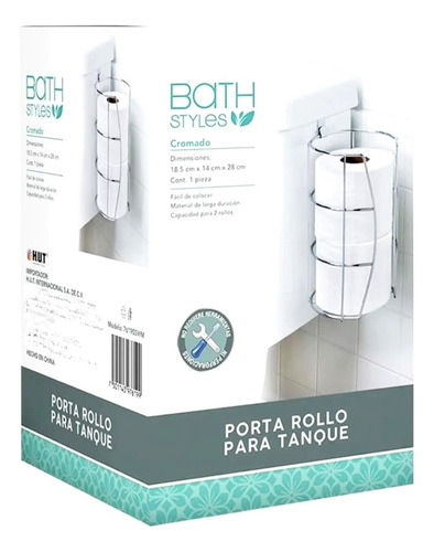 Colgador Porta Rollos De Papel De Baño Para Tanque Wc