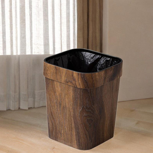 Papelera Rústica Portátil Para Dormitorio, Oficina,