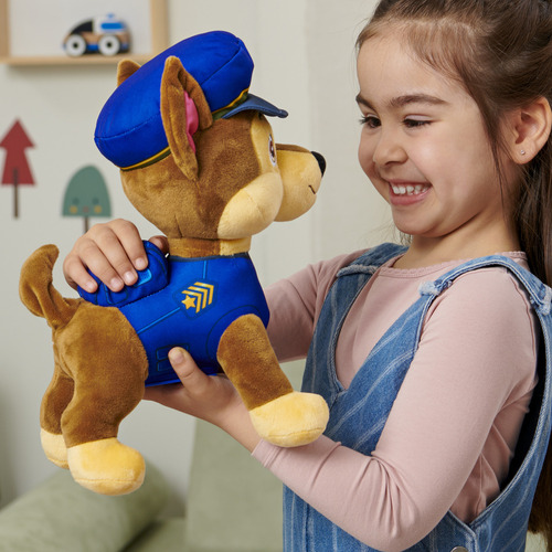 Brinquedo de pelúcia de luxo Paw Patrol Chase com som para crianças