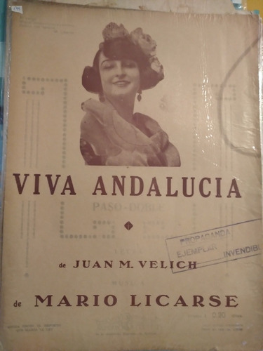 Partitura Viva Andalucia Mario Licarse (Usado)