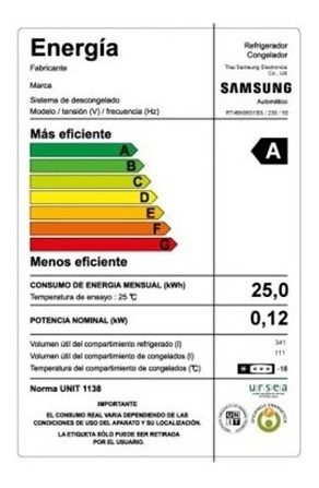Imagen 3 de 6 de Heladera Samsung Rt46k6631bs Top Freezer Twin Cool Gtia Ofic