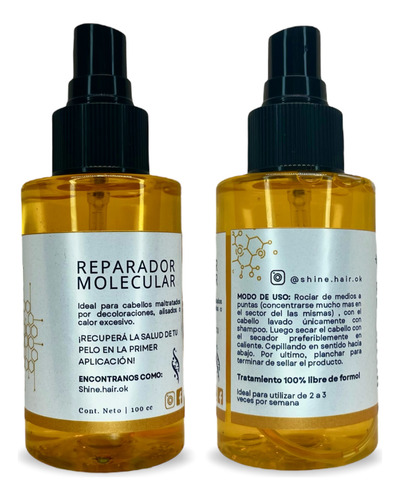 Reparador Molecular Intensiv Shine - X100cc Hidrata Y Repara