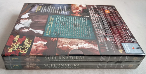 Dvd Supernatural Sobrenatural 3 Temp. Completa Novo Lacrado