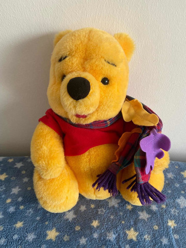 Peluche Winnie The Pooh Con Bufanda 1998 28 Cm