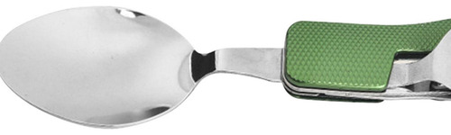 Utensilio De Camping Cuchillo Cuchara Tenedor Compacto Verde