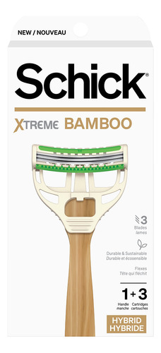 Maquinilla De Afeitar Desechable Schick Xtreme Bamboo Ecológ