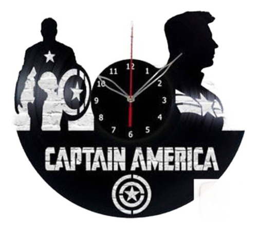 Reloj Corte Laser 0755 Capitan America 2 Siluetas