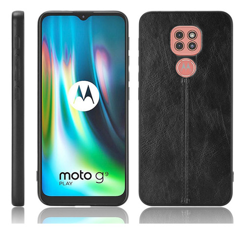 ·/-·/-funda Para Motorola Moto G9/g9 Play/e7 Plus Con Estampado De Piel De Vacuno, Costuras A Prueba De Golpes, Funda De