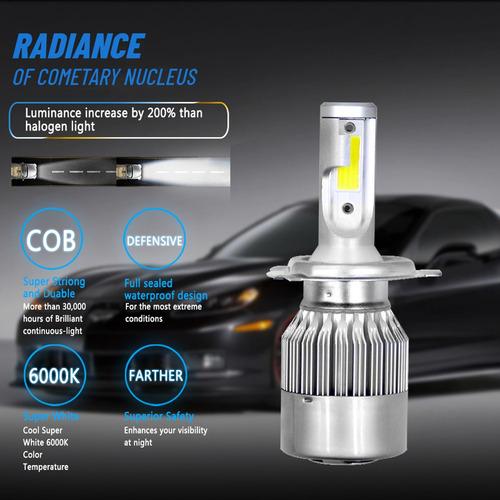9007 881 Kit Faros Led Luz Alta/baja Para Ford Escort 98-03