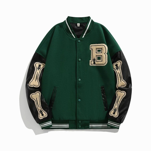 Chaqueta Bomber De Béisbol Varsity Ropa De Calle Harajuku