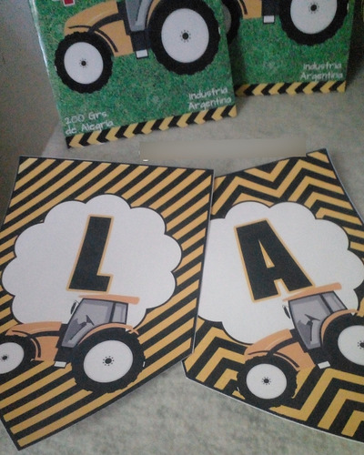 Cotillon Infantil Personalizado + Souvenirs Tractor Grua