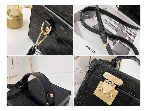 Bolso De Mano De Caja Cuadrada Para Mujer, Bolso De Hom...