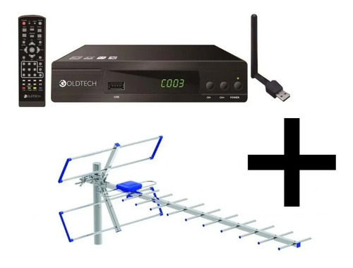 Sintonizador De Tv Digital Isdb-t Wifi + Antena Exterior