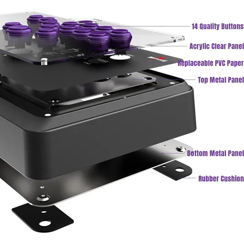 Mayflash F500 Flat Fight Stick Controller Arcade De All Y