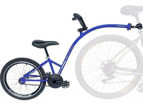 Quadro De Reboque Caroninha Aro 20 Altmayer P/bicicleta Azul