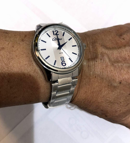 Condor Co2115ktg/k3k Relogio Masculino Analogico Original Aço Data Canivete Nf Garantia 1 Ano Pronta Entrega