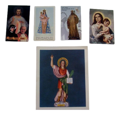 5 Tarjetas Religiosas Bolsillo Pocket Set 10