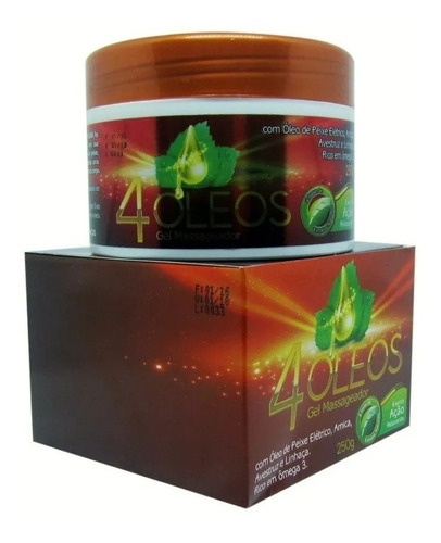  Kit C/ 3 Unidade Do Gel Massageador 4 Óleos 250g Flora Pura