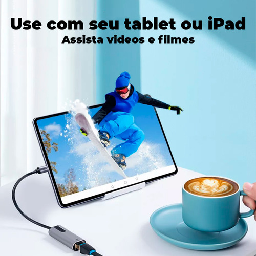Placa Rede Usb C 3.1 Rj45 Giga Lan 1 Gbp Ethernet Vention