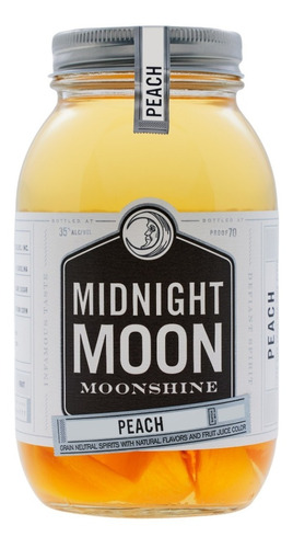 Whisky Midnight Moon Peach 750cc Fruta Natural Macerada