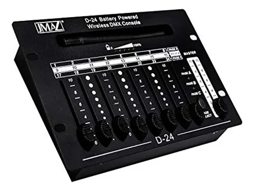 Controlador Dmx Inalámbrico Jmaz D-24 Controlador Dmx Inalám