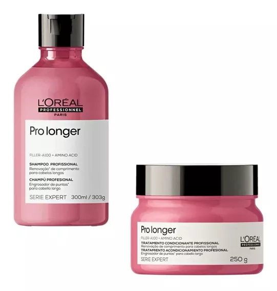 Kit Sh E Máscara Redução De Pontas Duplas Loreal Pro Longer 