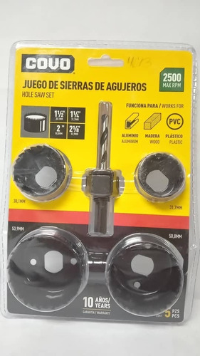 Juego De Corta Circulos P/cerradura P/puerta Covo (5pzas)