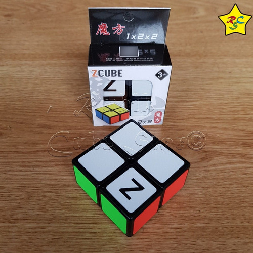 Cubo Rubik 2x2x1 Z Cube 1x2x2 Carbono Original - Negro