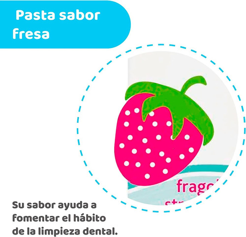 Chicco Bebés Pasta Dientes Fresa Strawberry Sin Flúor 12m+
