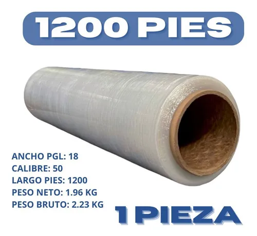 comprar 1 Rollo Emplaye Film Stretch Transp 18 X 50 Cal X 1200