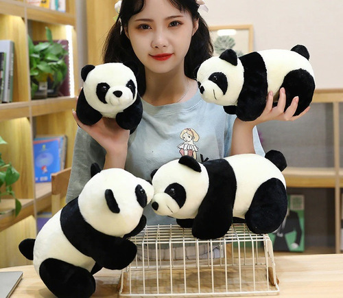 Imagen 6 de 7 de Peluche De Oso Panda Bebe Peluche Suave Cojin Regalo Chile