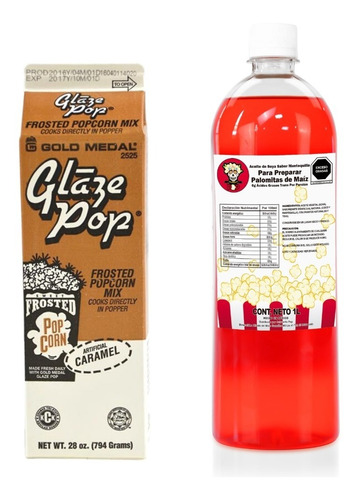  1 Tetrapack Caramelo Glaze Clasico 794gr + 1l Aceite Mateq