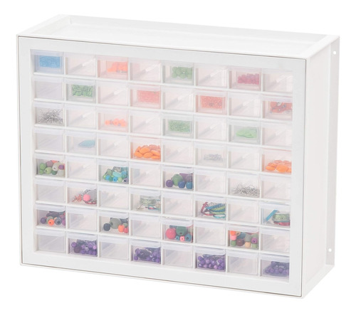 Comodo Mueble Organizador De Costura De 64 Cajones Blanco