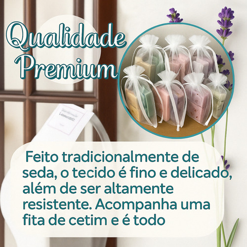 Kit De 100 Bolsas De Organza De 9 X 12 Pulgadas, Color Blanc