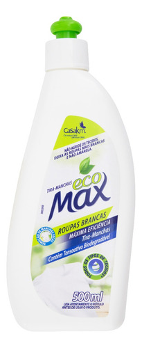 Tira manchas Ecomax Roupas Brancas  líquido frasco 500 mL