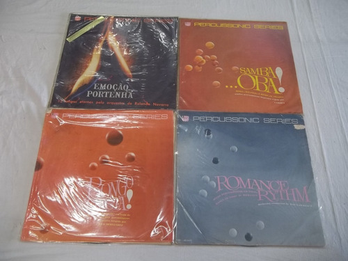 Lp Vinil - Percussonic Series C/ 4 Discos - Romantic Samba 