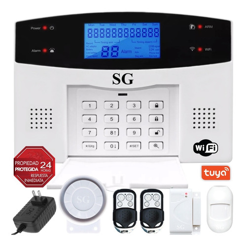 Alarma Wifi Gsm Telefono Alerta App Control Celular Inalambrica Seguridad Casa Negocio Sistema Vecinal Kit Sensores