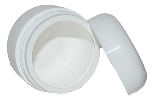500 Frasco Tarro Pomadero 50 Ml Gr Plástico Blanco Estetico