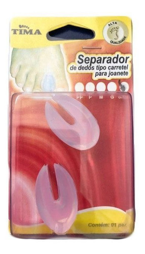 Imagem 2 de 2 de Separador De Dedos Joanete Tipo Carretel Para Sandálias Par