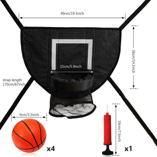 Aro De Baloncesto Para Trampolín Aro De Trampolín Red De Reb