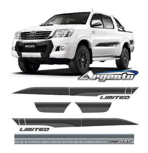Calcomania Toyota Hilux Limited Sr Dx Franjas Lateral Oracal