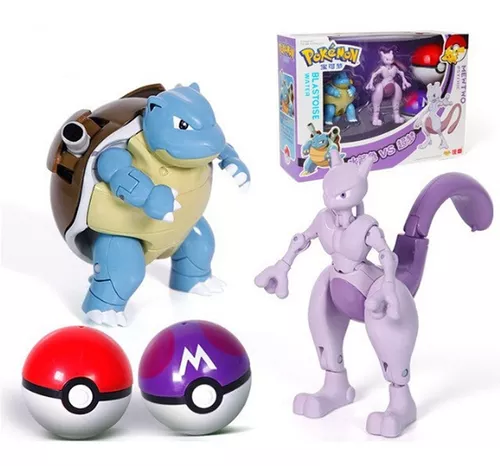 Brinquedo Pokemon Mewtwo Na Pokebola Boneco Articulado em Promoção