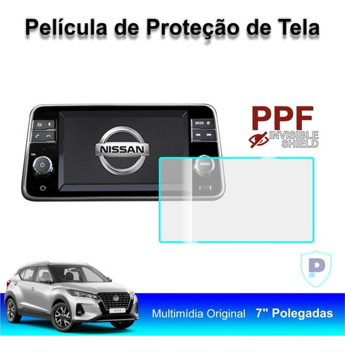 Nissan Kicks Película Anti Risco Central Multimídia Cor Fosca